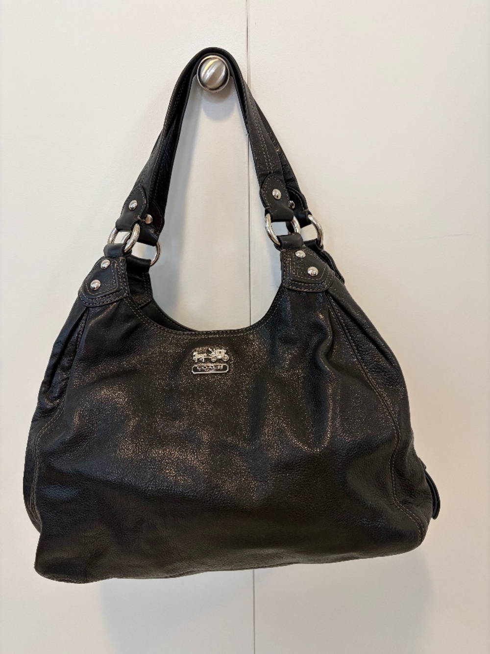 Coach Madison Maggie leather hobo bag